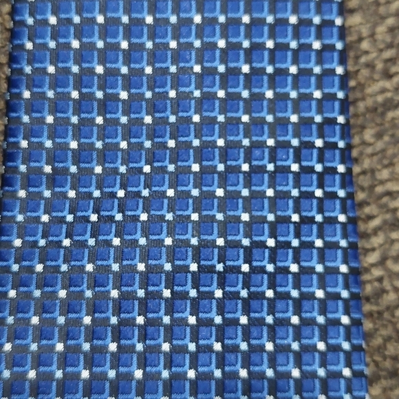 John Sparks 3D Box Blue Neck Tie - New with Tag - Picture 8 of 8